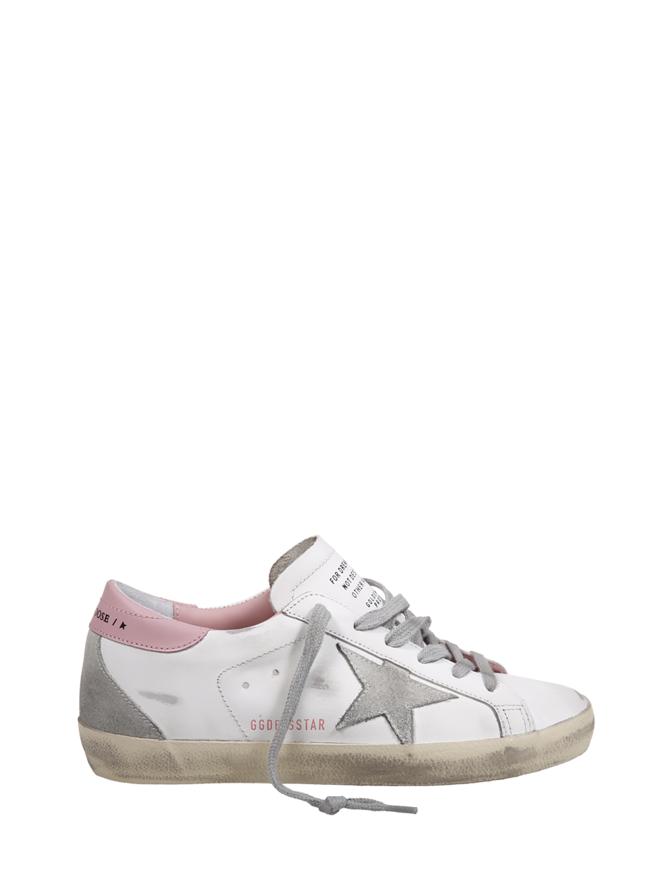WOMAN GOLDEN GOOSE SUPER-STAR LEATHER SNEAKERS
