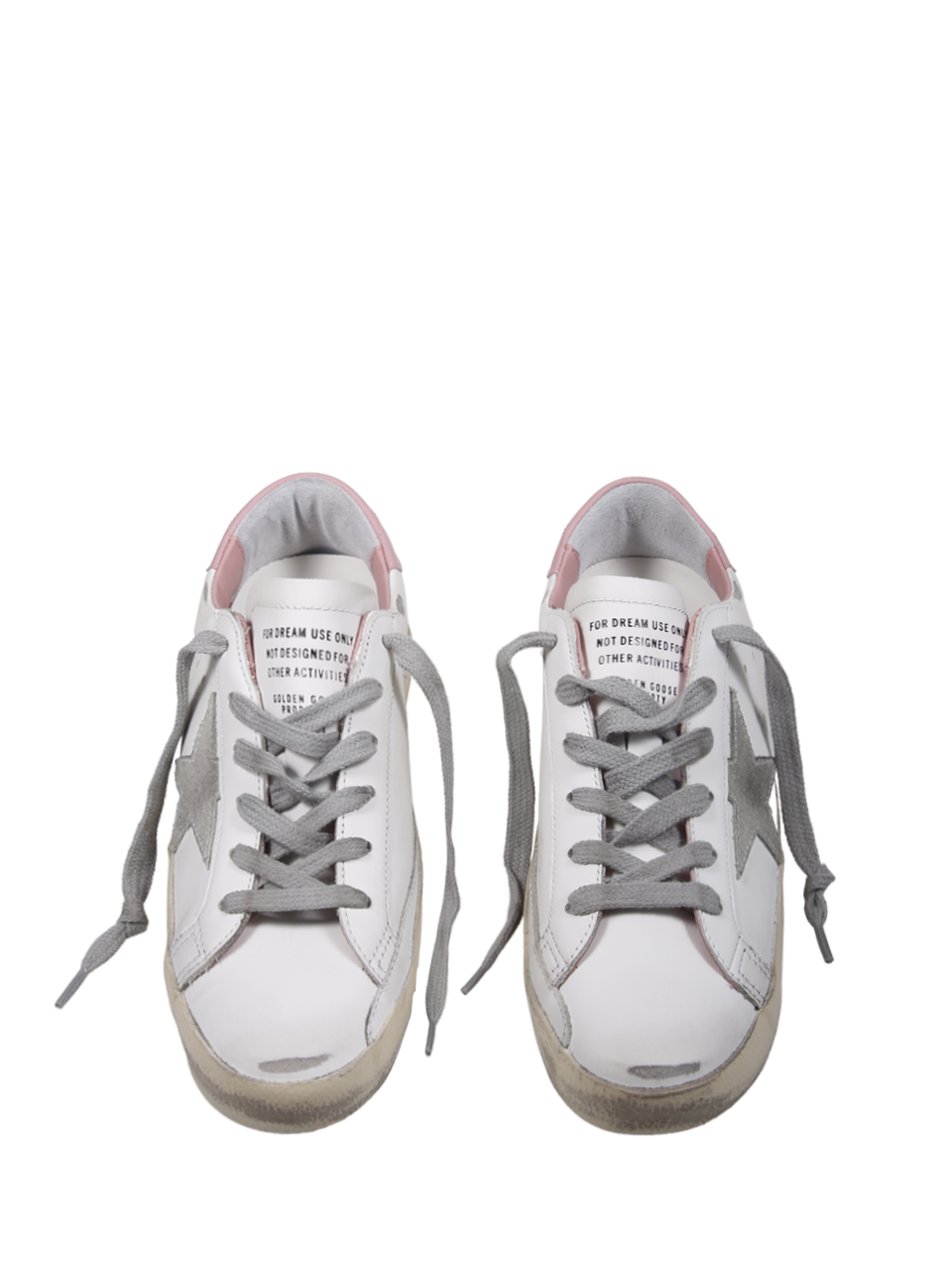 WOMAN GOLDEN GOOSE SUPER-STAR LEATHER SNEAKERS