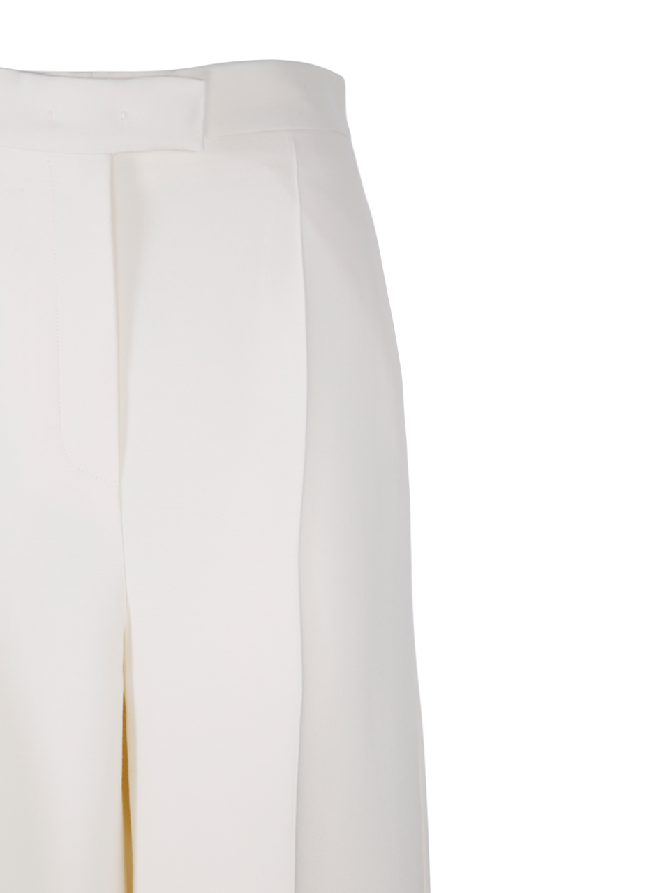 WOMAN FENDI WHITE WOOL PANTS