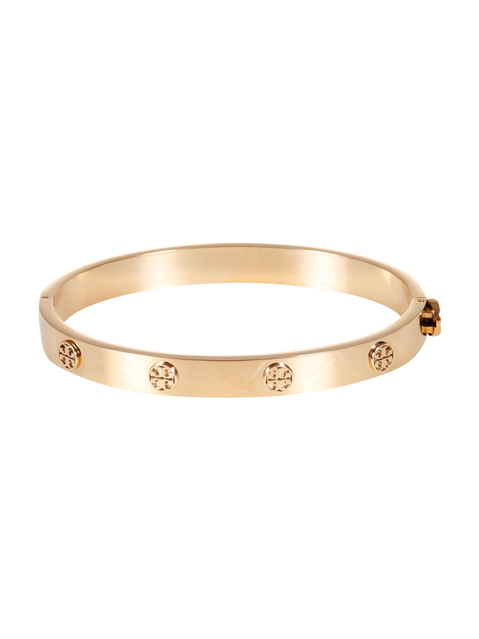 WOMAN TORY BURCH GOLD MILLER STUD HINGE BRACELET