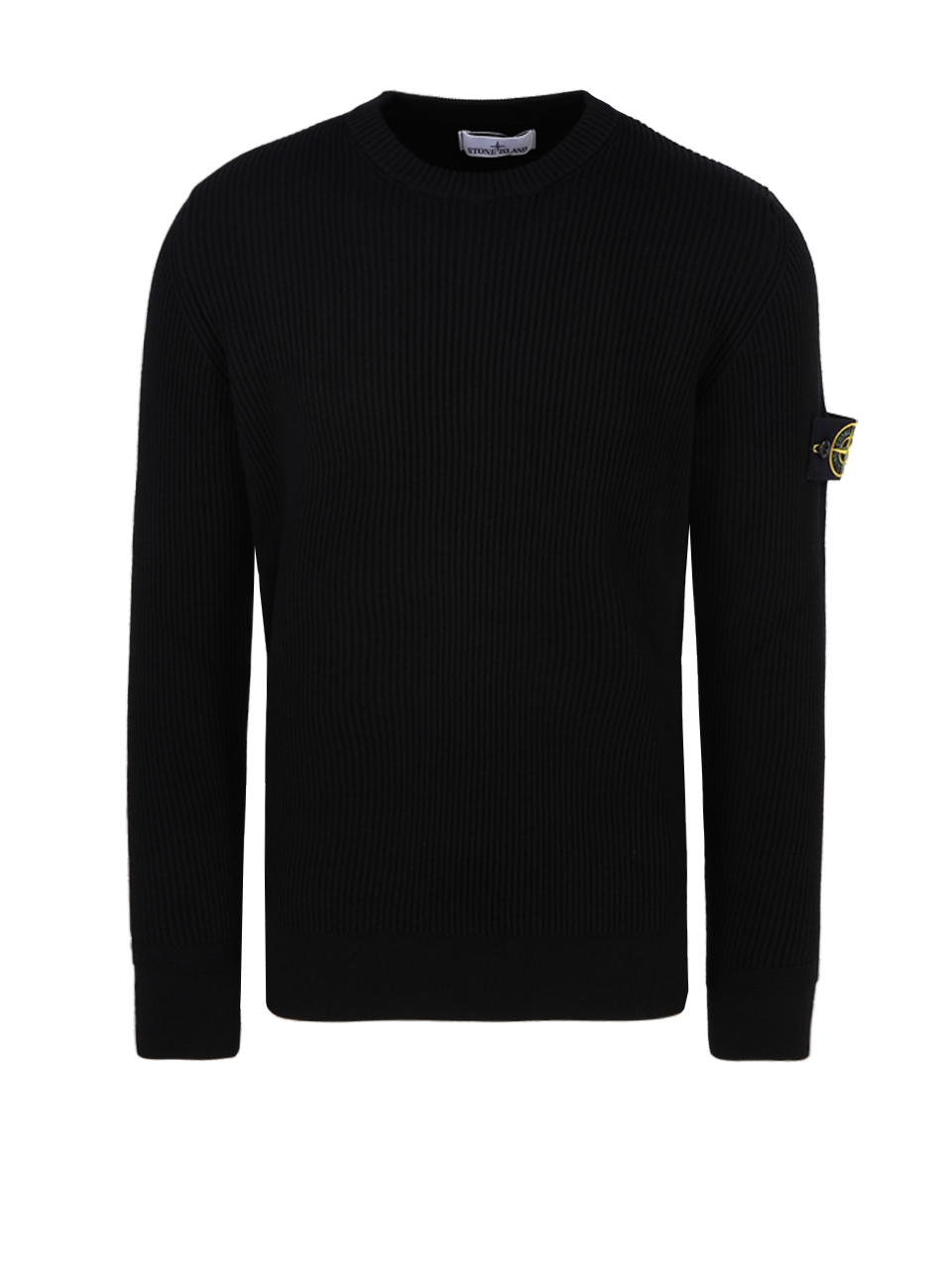 MEN STONE ISLAND BLACK WOOL SWEATER