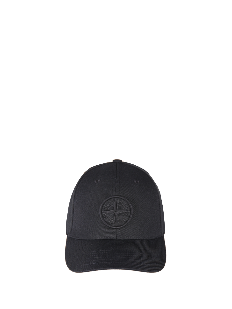 MEN STONE ISLAND BLACK BASEBALL CAP