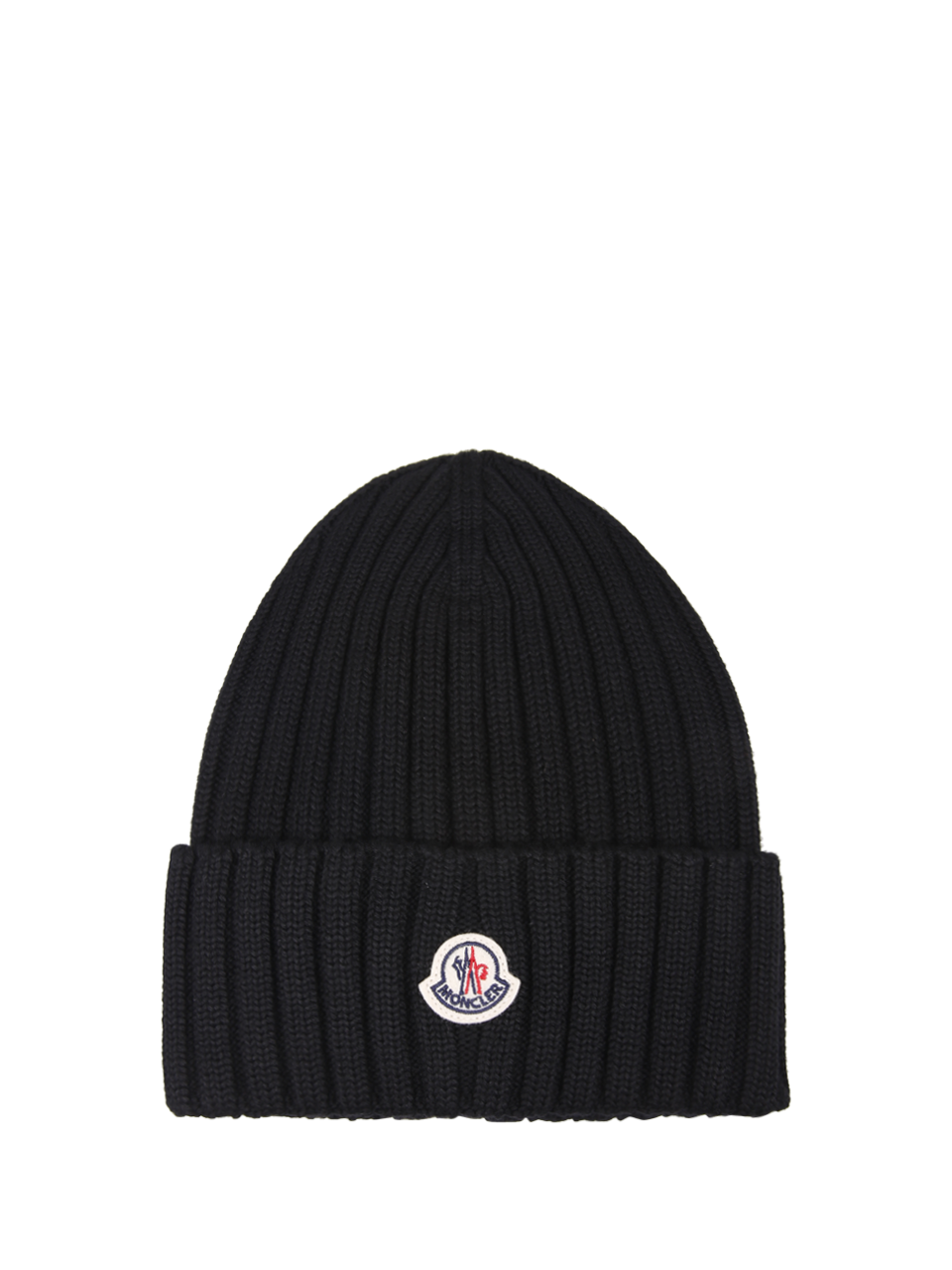 MEN MONCLER BLACK WOOL HAT