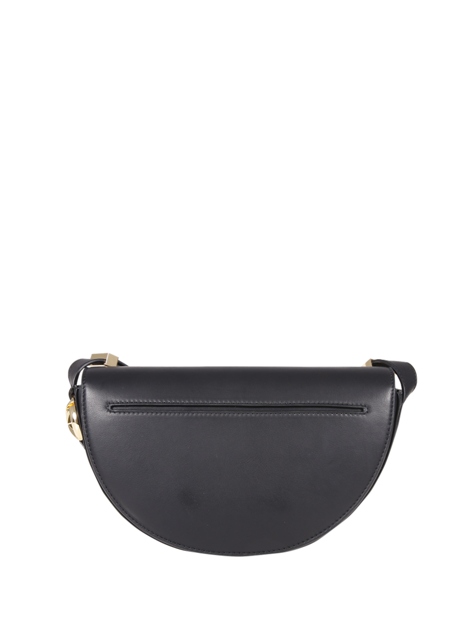 WOMAN PATOU BLACK LEATHER BAG