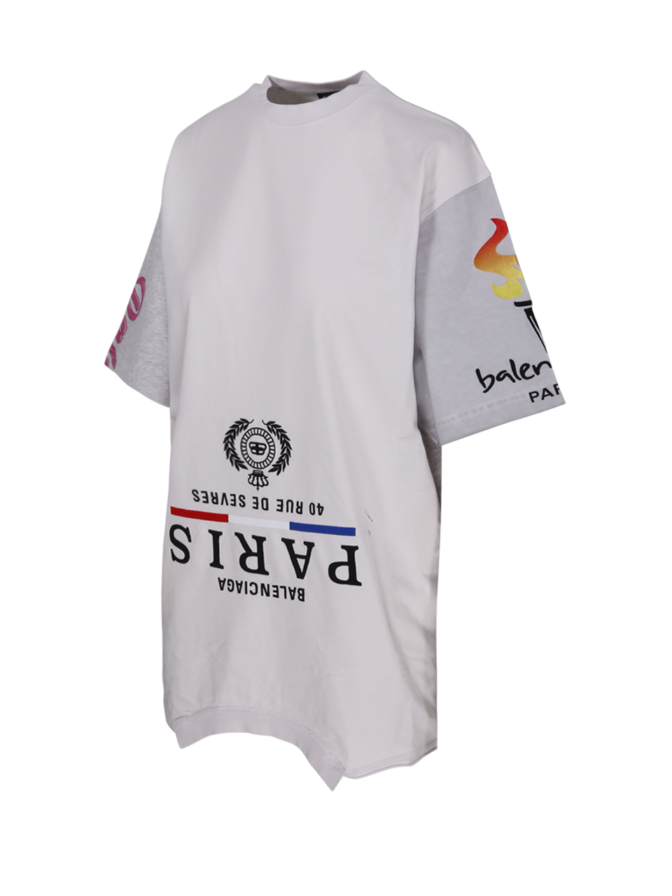 WOMAN BALENCIAGA WHITE COTTON UPSIDE DOWN TSHIRT