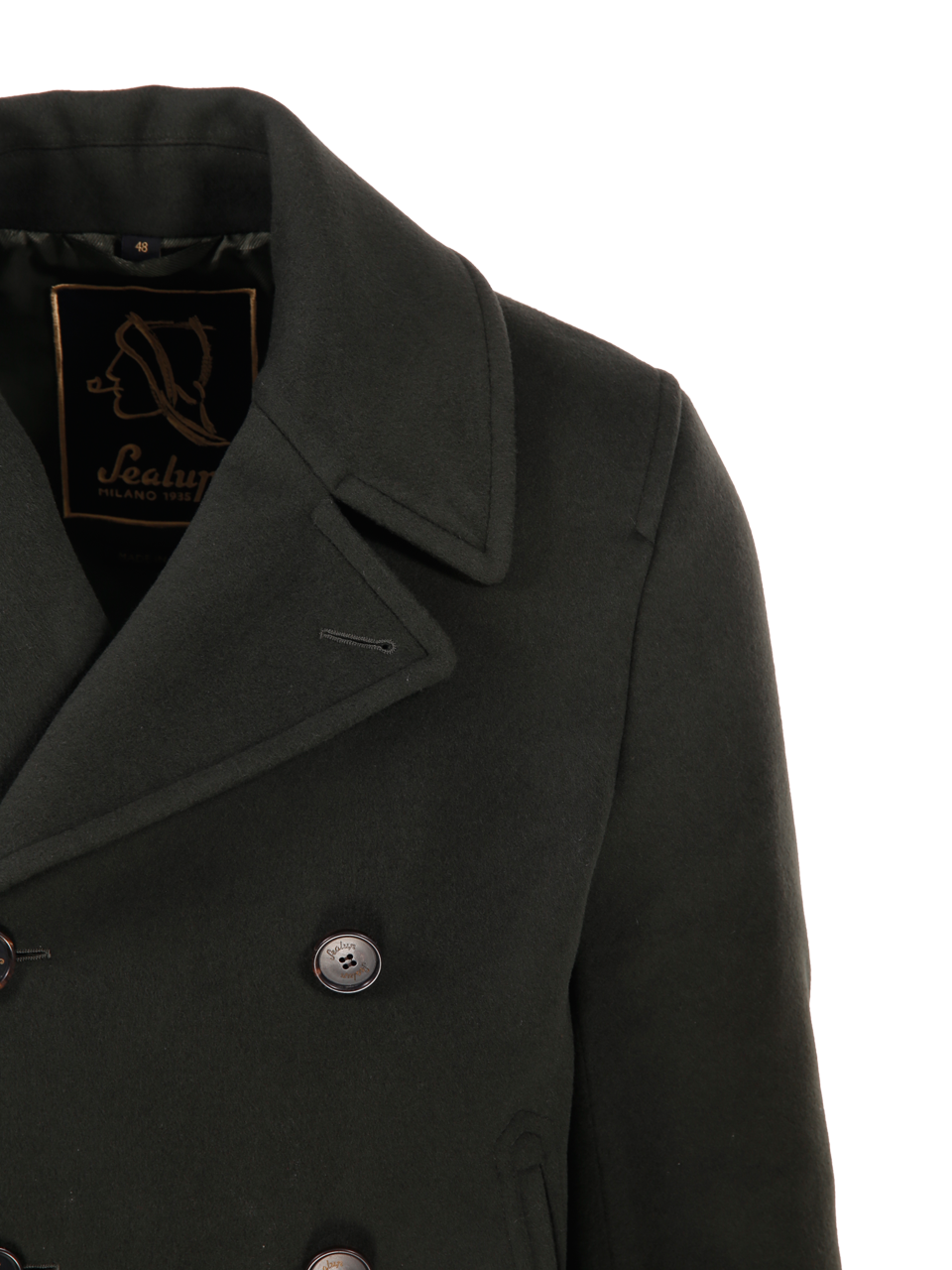 MEN SEALUP DARK GREEN WOOL AND CASHMERE 