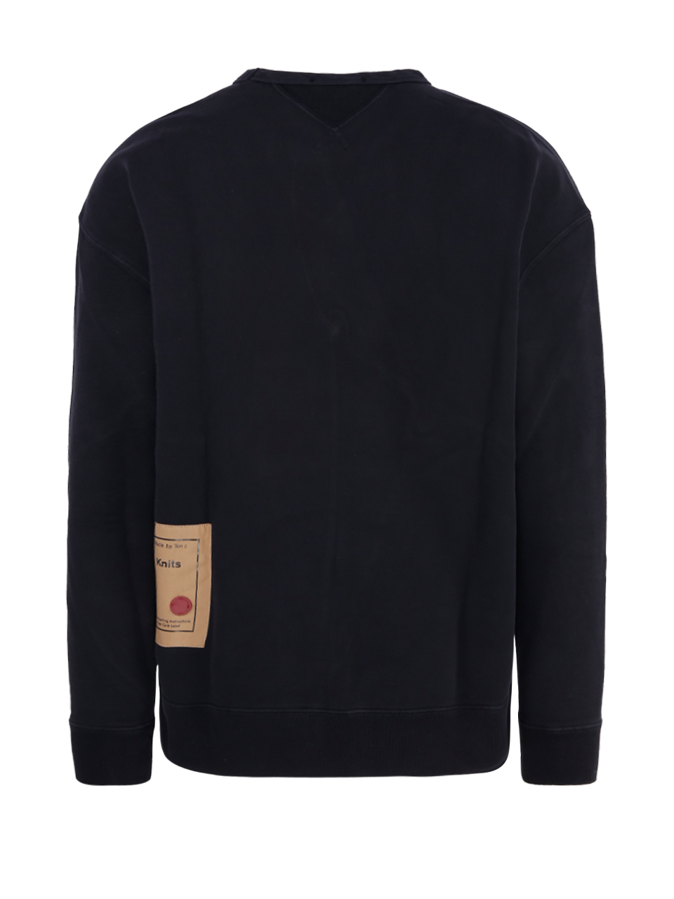 MEN TEN C BLACK COTTON SWEATSHIRT