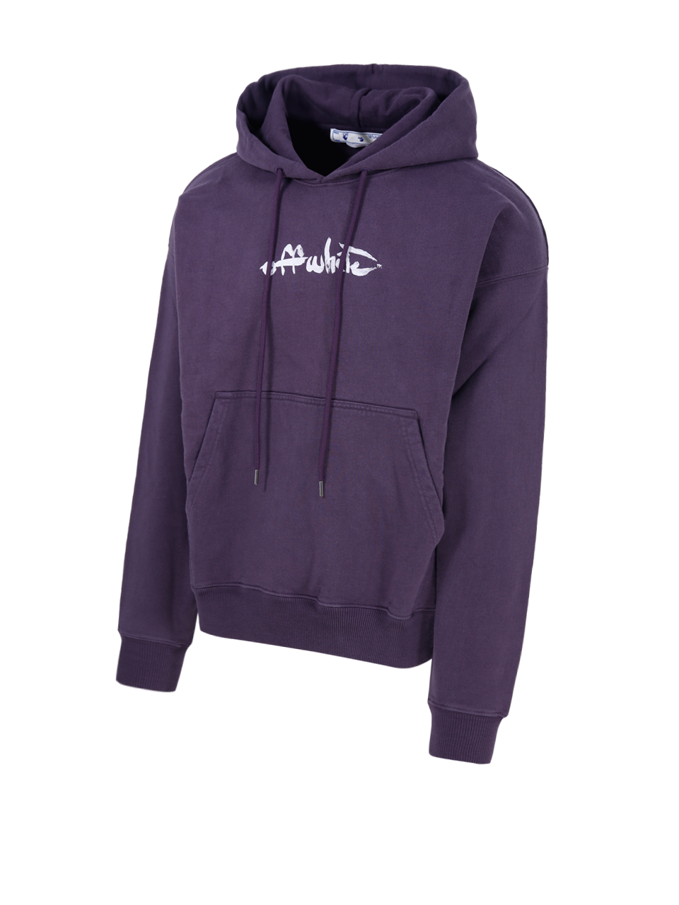 MEN OFF-WHITE PURPLE COTTON PAINT ARROW 