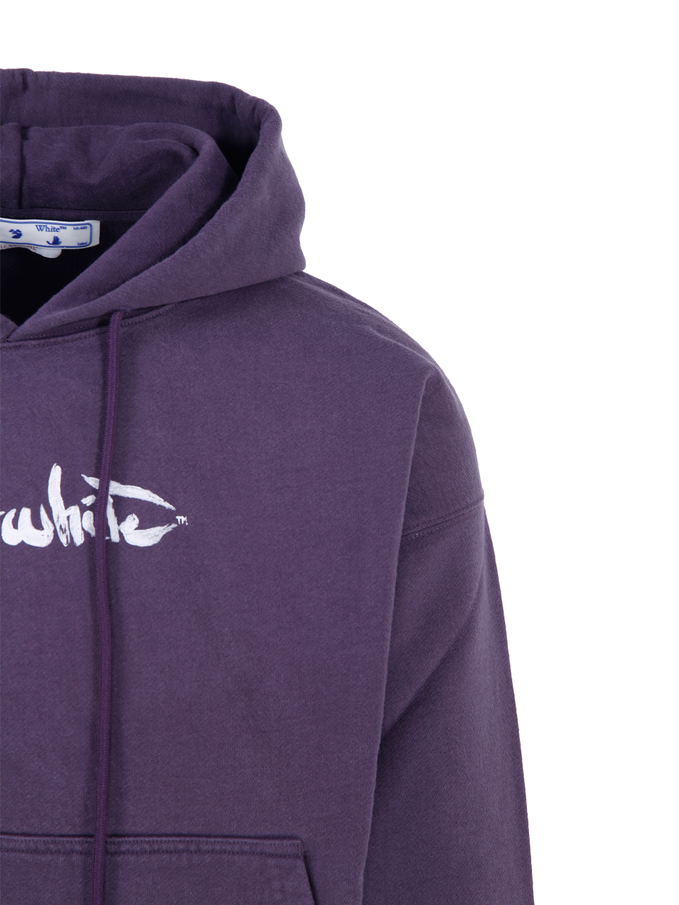 MEN OFF-WHITE PURPLE COTTON PAINT ARROW 