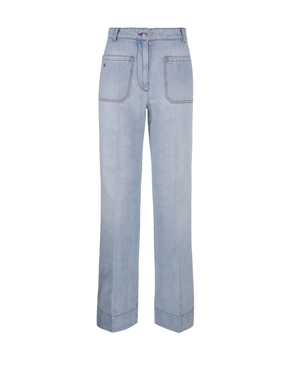 WOMAN VICTORIA BECKHAM BLUE COTTON ALINA JEANS