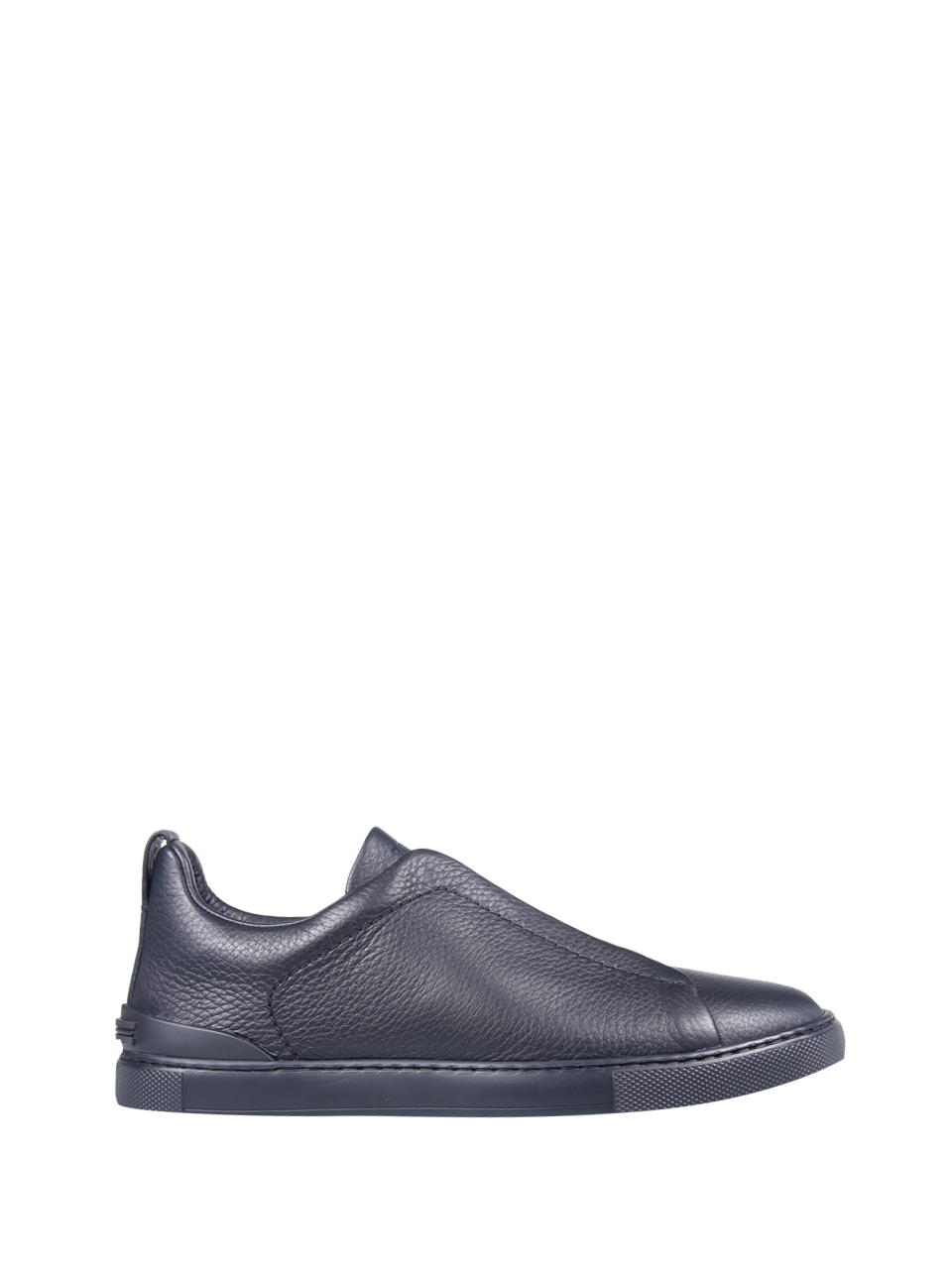 MEN ZEGNA BLACK LEATHER SNEAKER