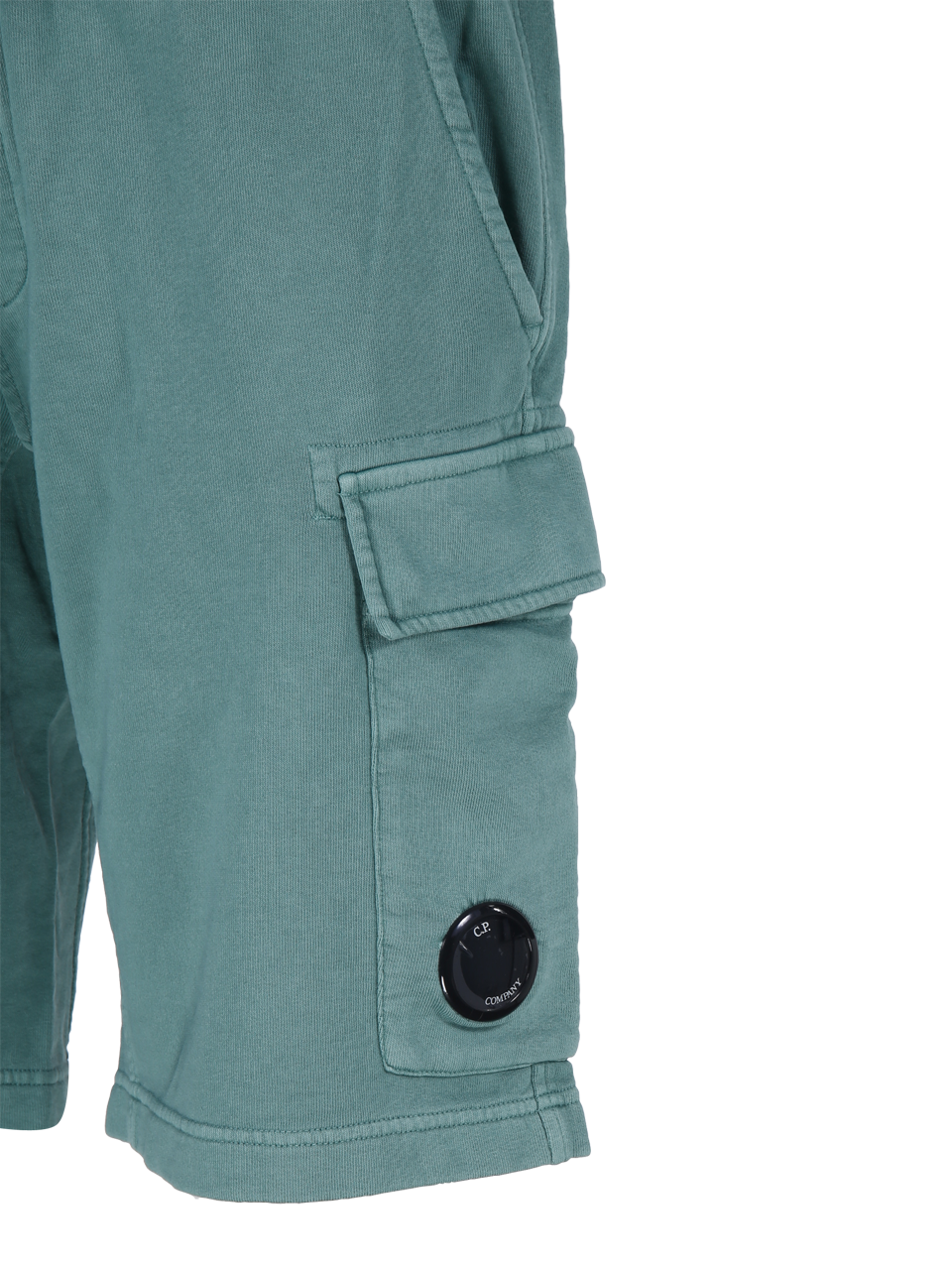 MEN CP COMPANY BLUE COTTON CARGO SHORTS