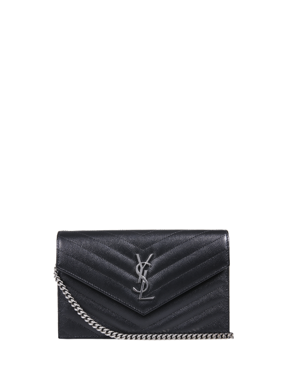 ☆関税込☆SAINT LAURENT★PORTAFOGLIO CON CATENA MONOGRAM★ DONNA SAINT LAURENT PORTAFOGLIO CON CATENA MONOGRAM IN PELLE