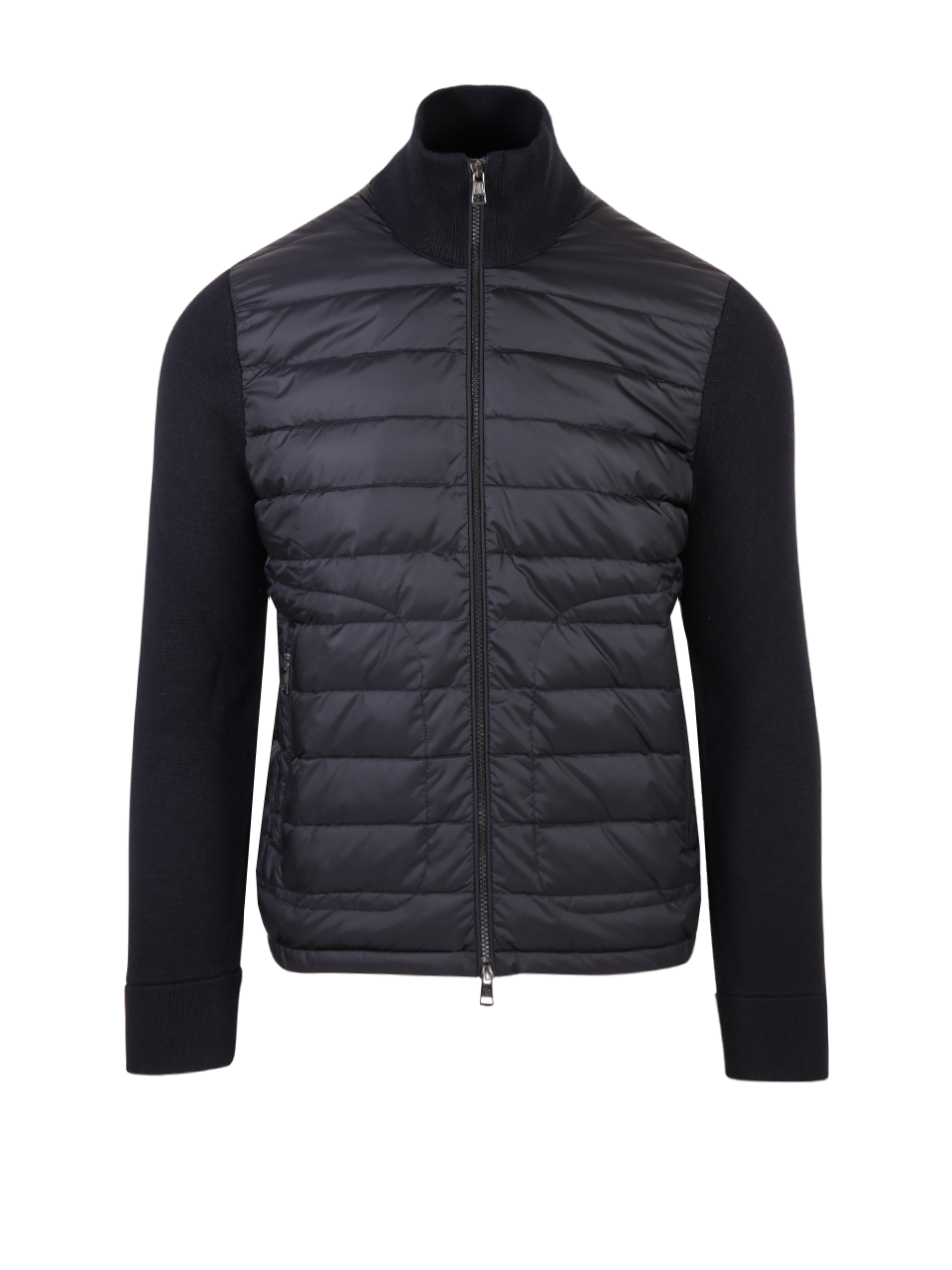 MEN MONCLER BLACK POLYAMIDE CARDIGAN