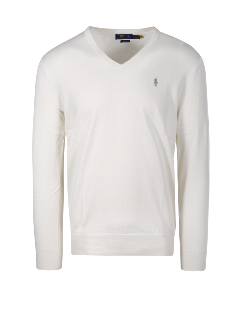 UOMO RALPH LAUREN MAGLIONE BIANCO DI COTONE