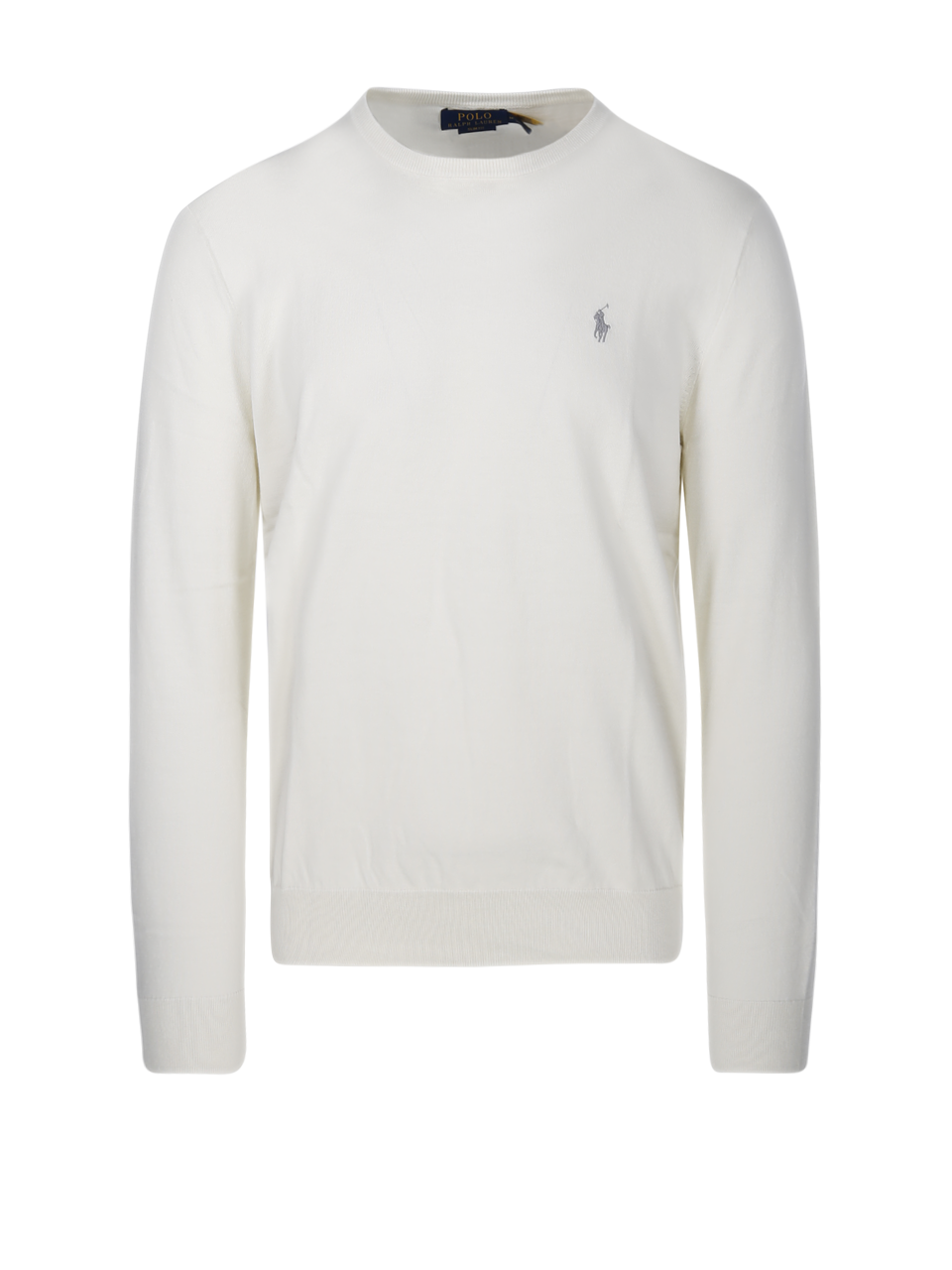 MEN RALPH LAUREN WHITE COTTON SWEATER