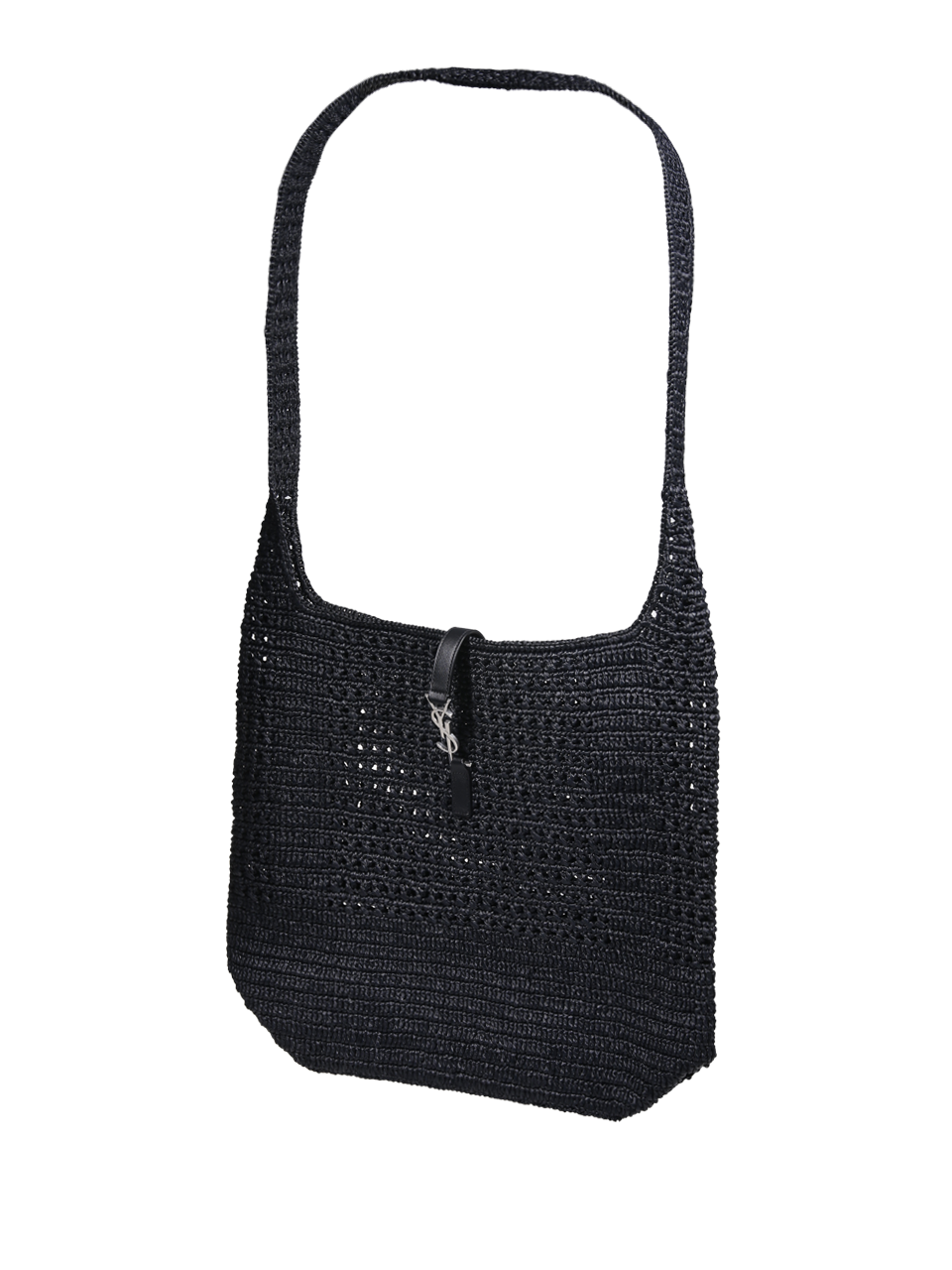 MEN SAINT LAURENT BLACK VISCOSE LE 5 A 7 TOTE BAG 
