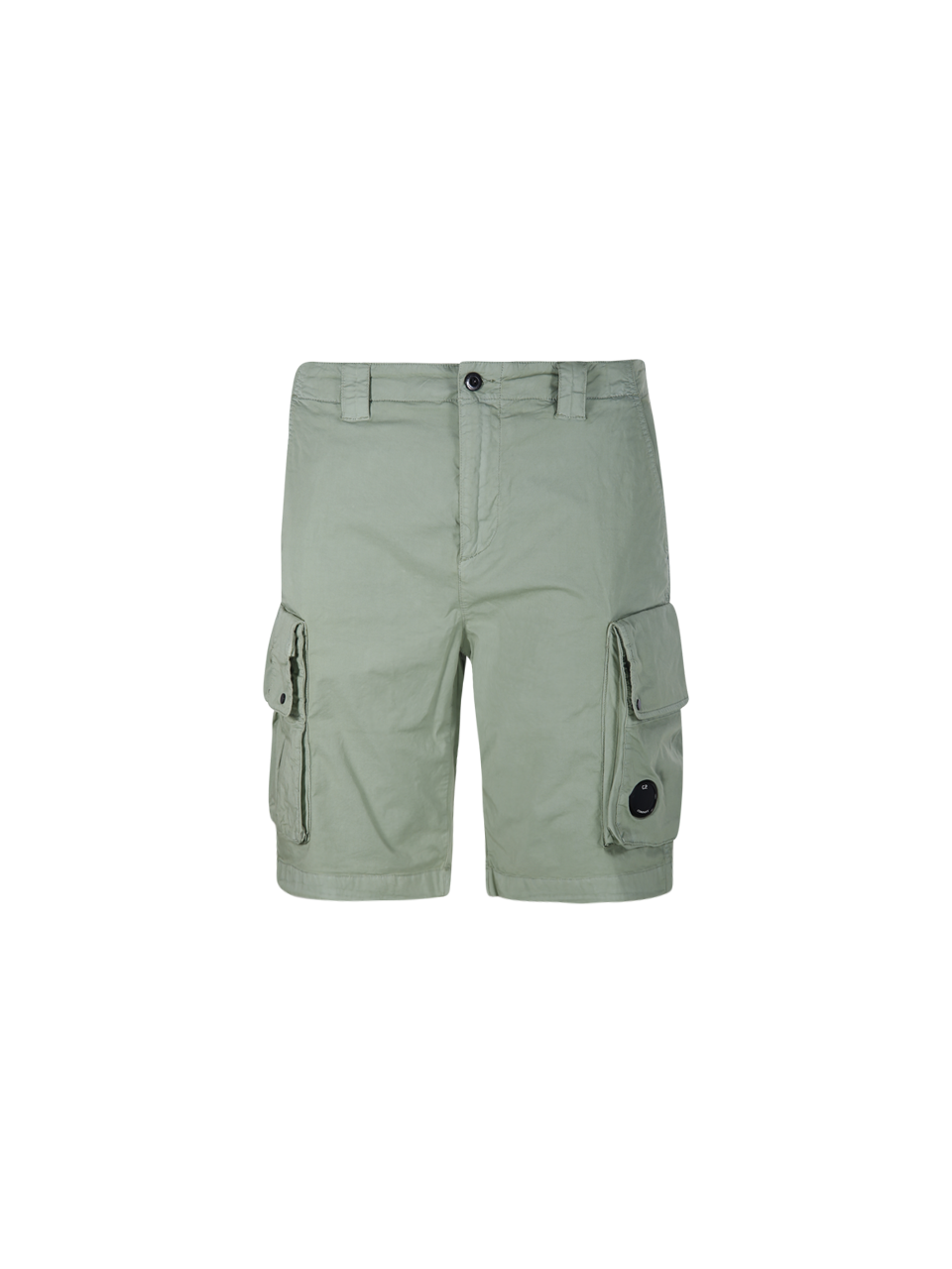 MEN CP COMPANY GREEN COTTON CARGO SHORT