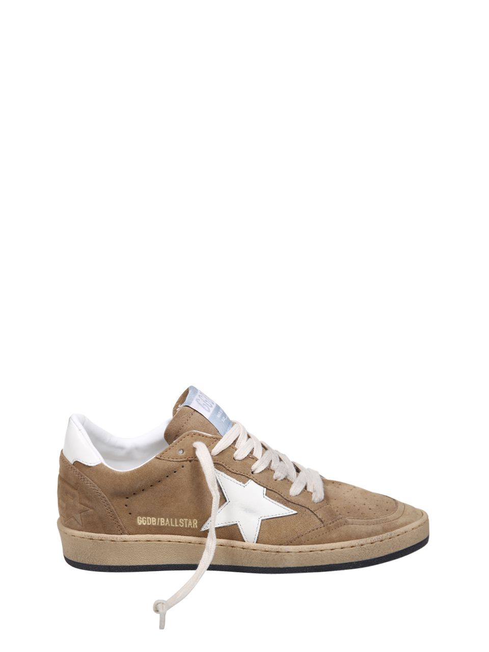 WOMAN GOLDEN GOOSE LIGHT BROWN COW LEATHER SNEAKER 