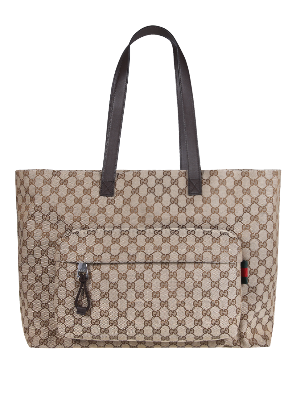 MEN GUCCI NUDE GENUINE LEATHER SHOPPER TOTE BAG 