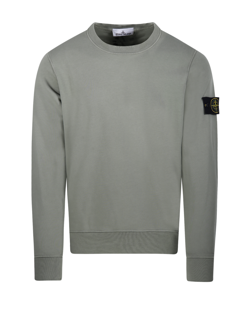 UOMO STONE ISALND FELPA IN COTONE VERDE