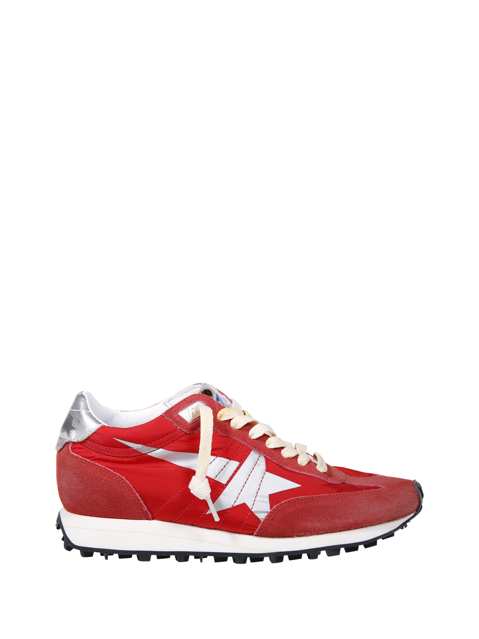 WOMAN GOLDEN GOOSE RED LEATHER RUNNING SNEAKER 