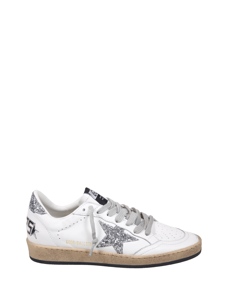 WOMAN GOLDEN GOOSE WHITE LEATHER BALL-STAR SNEAKER 