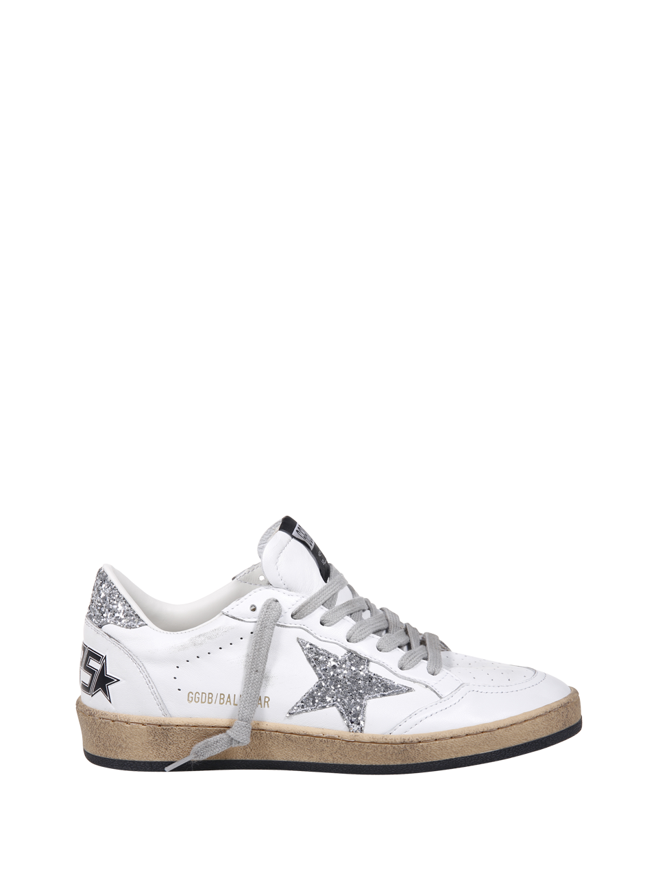 WOMAN GOLDEN GOOSE WHITE LEATHER BALL-STAR SNEAKER 