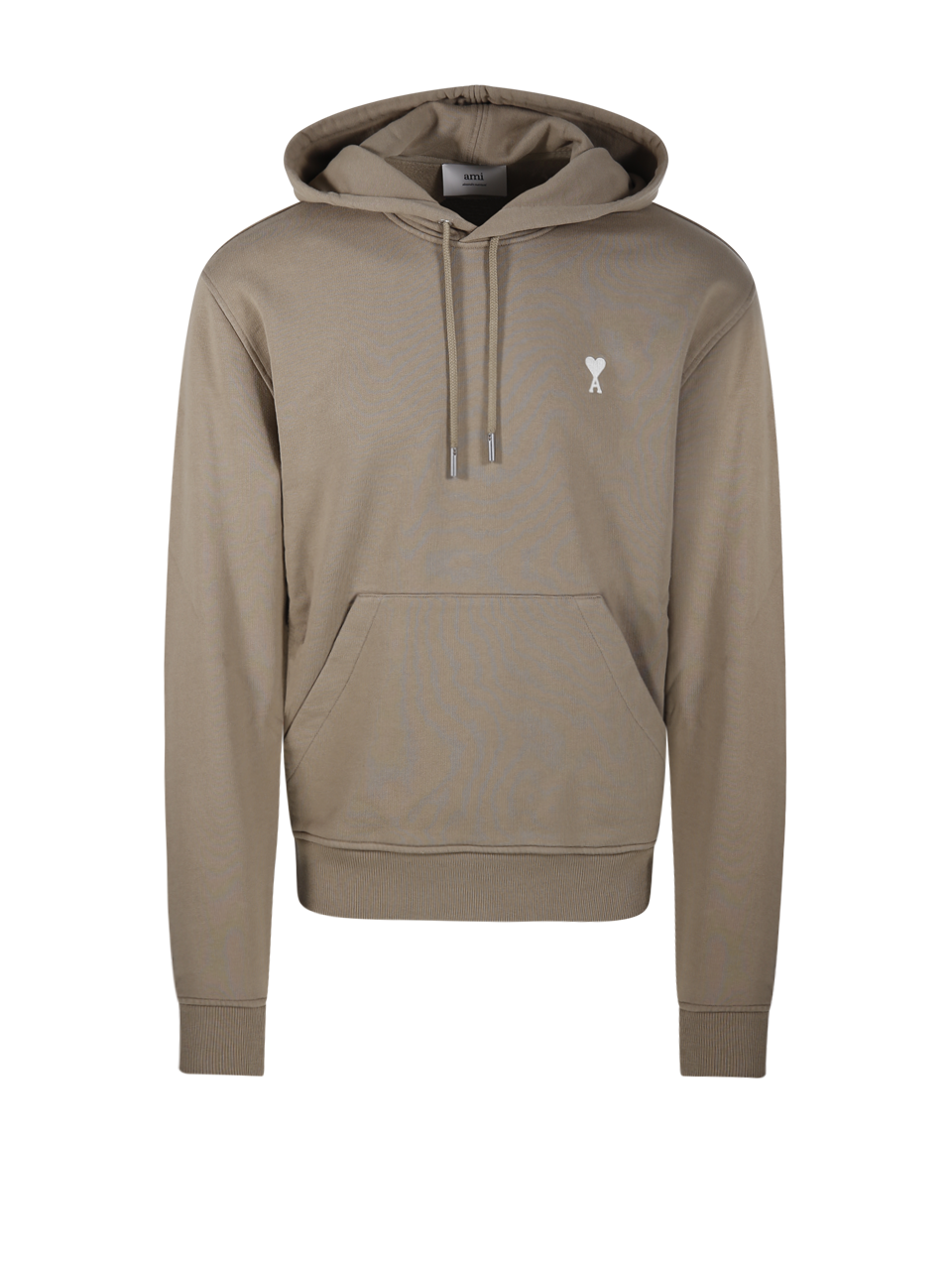 MEN AMI BEIGE COTTON ADC HOODIE 