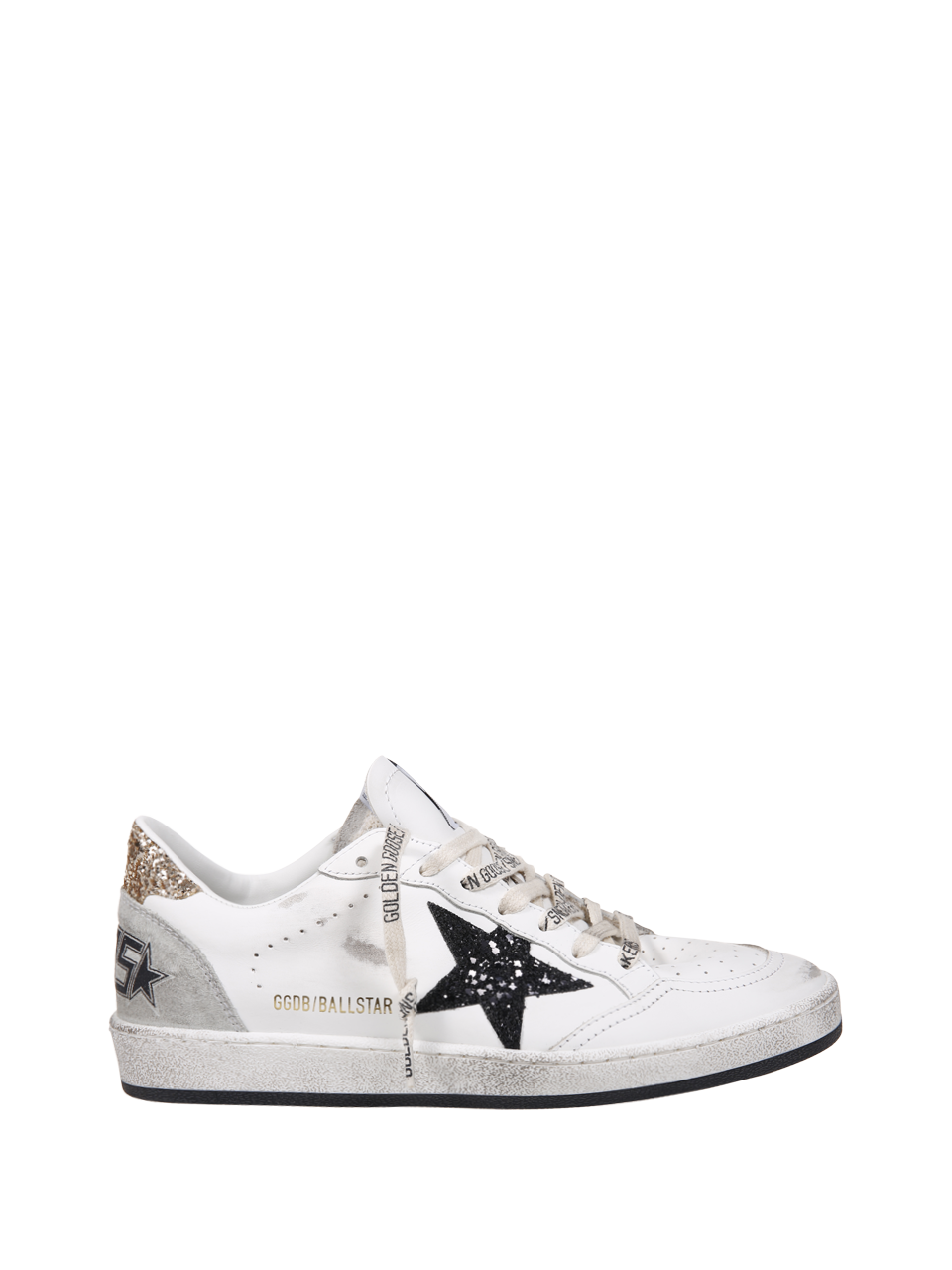 WOMAN GOLDEN GOOSE WHITE LEATHER BALL-STAR SNEAKER 