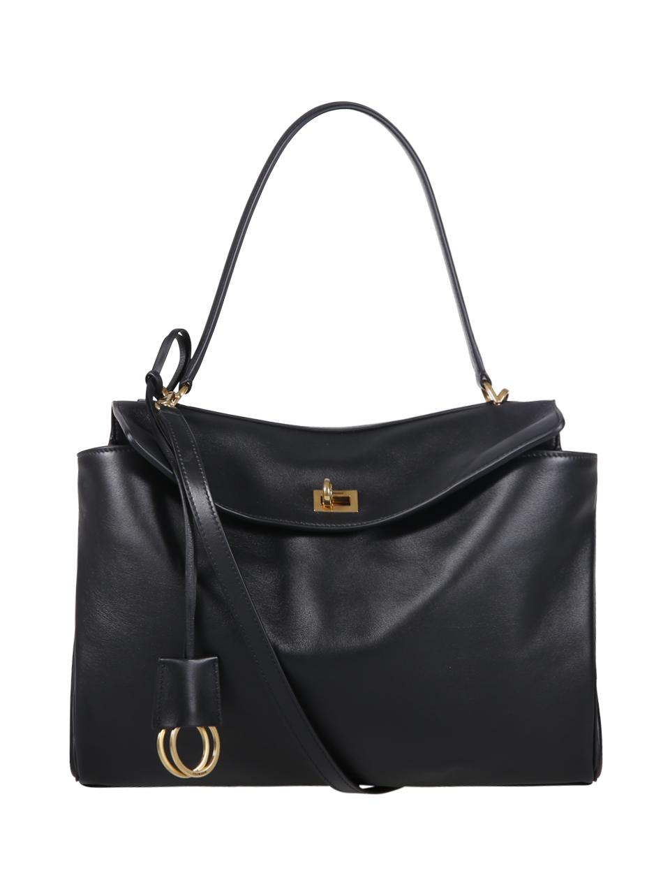ハンドバッグ Balenciaga Nero Pelle Di Vitello Grana Liscia Tracolla Regol Balenciaga Croc-Embossed Shoulder Bag