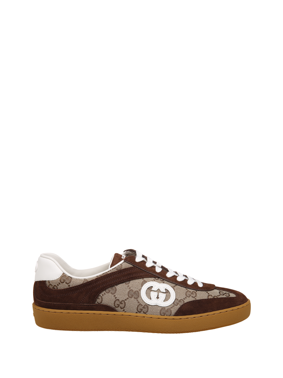 MEN GUCCI BROWN CALF SKIN G75 SNEAKER