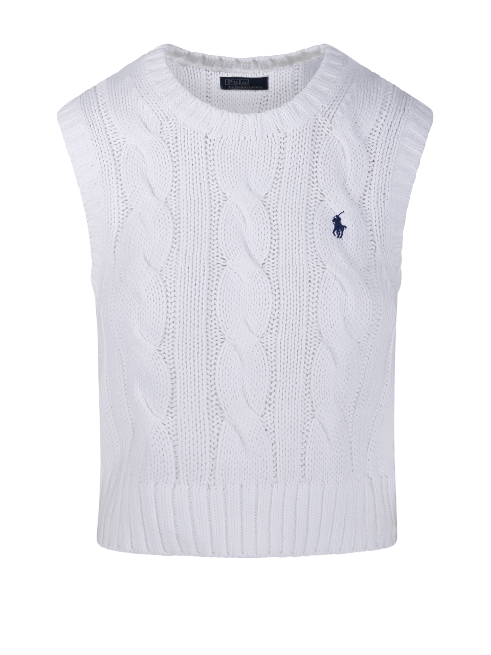 WOMAN RALPH LAUREN WHITE COTTON PULLOVER