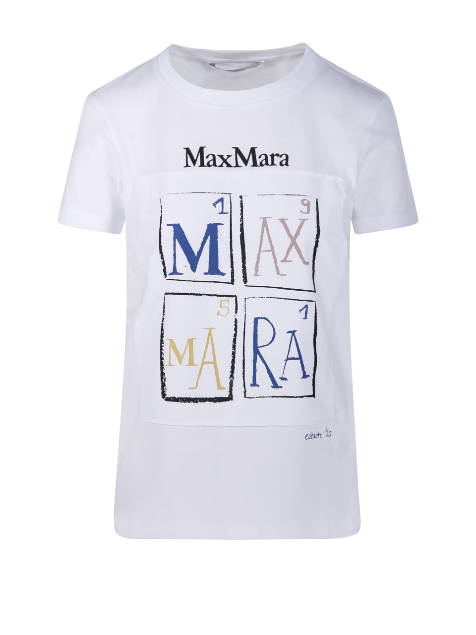 WOMAN MAXMARA WHITE COTTON COLIBRI T-SHIRT