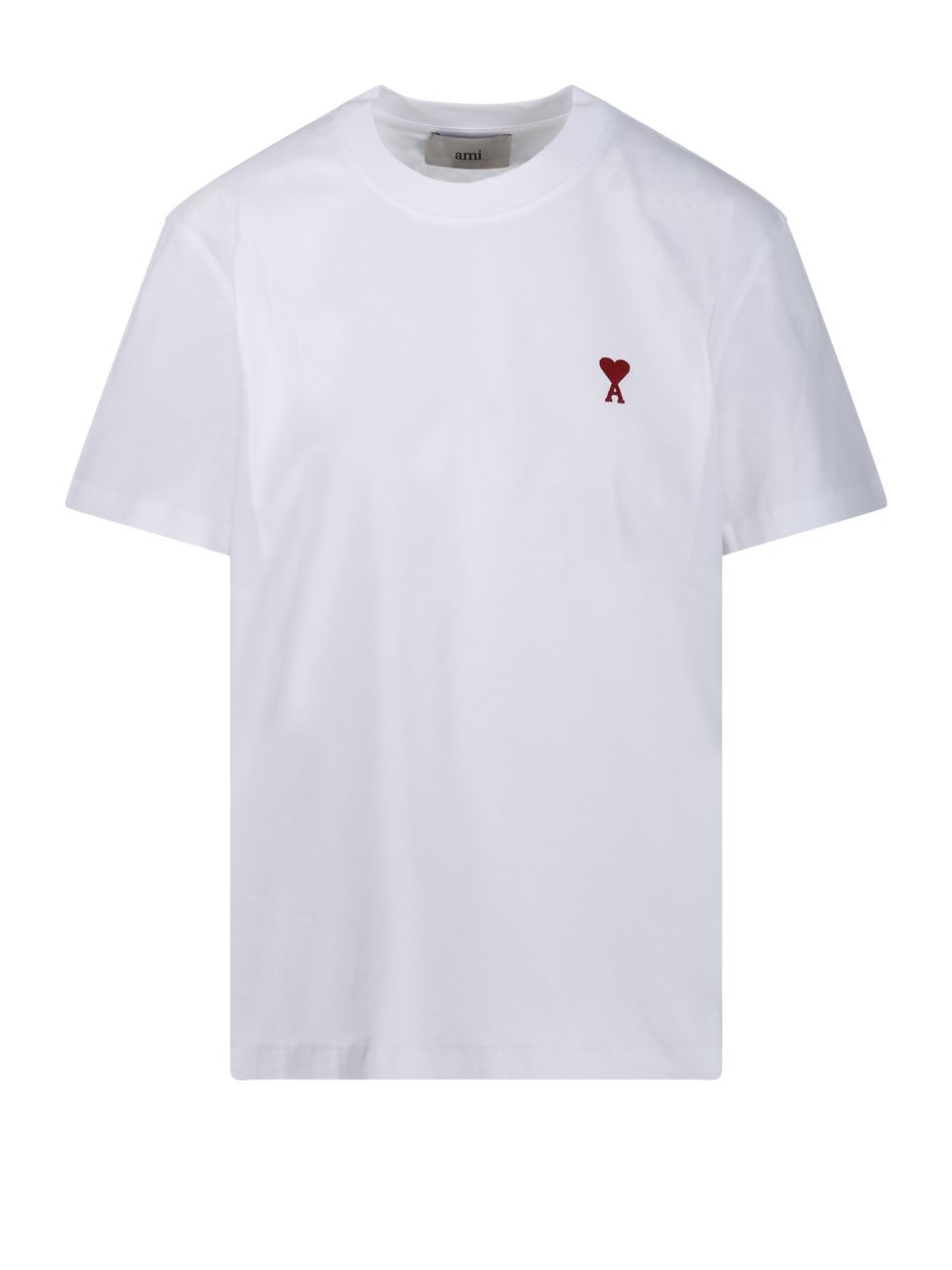 WOMAN AMI WHITE ORGANIC COTTON T-SHIRT