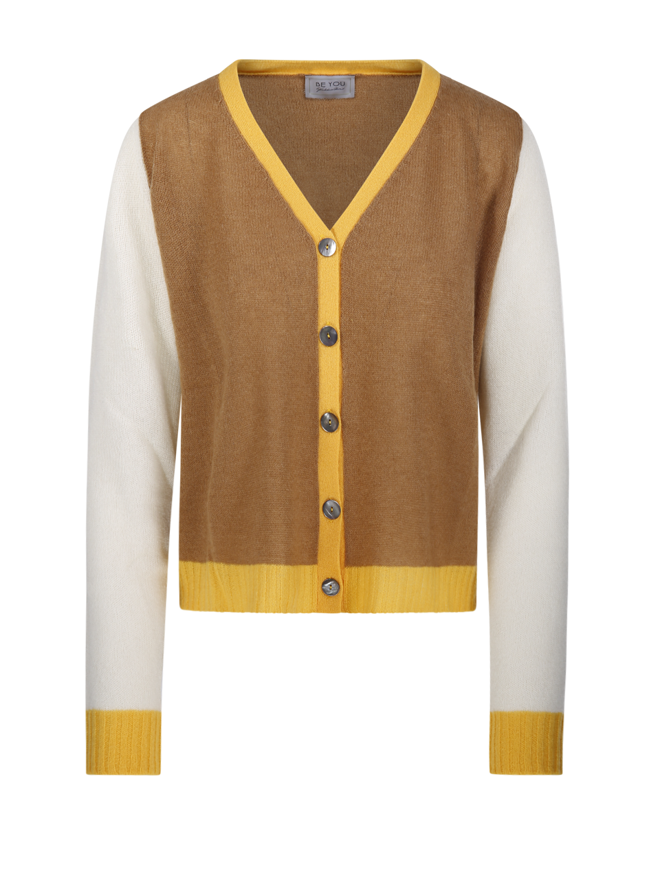 DONNA BEYOU CARDIGAN IN CASHMERE MARRONE