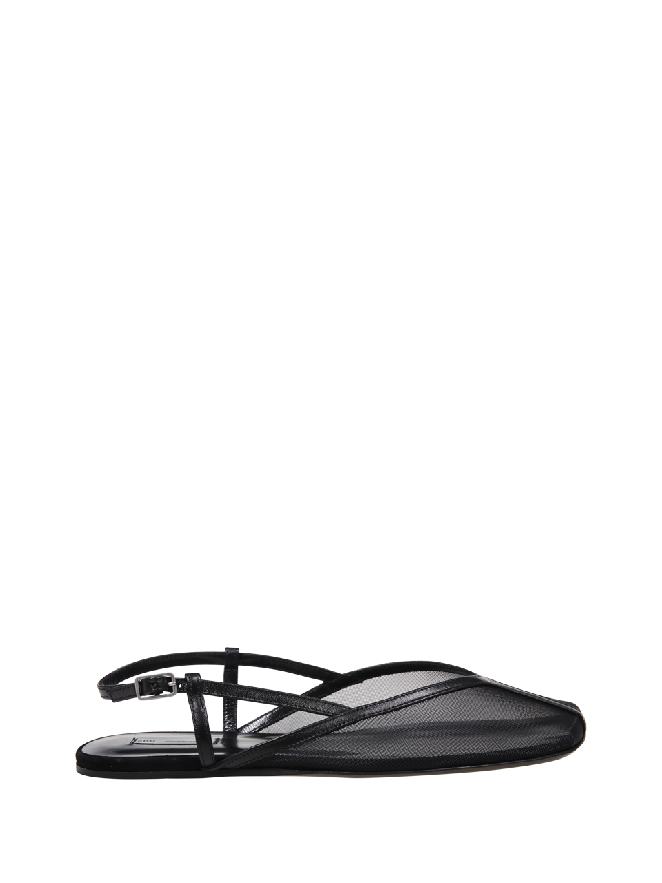 WOMAN AMI BLACK POLYAMIDE SANDAL 