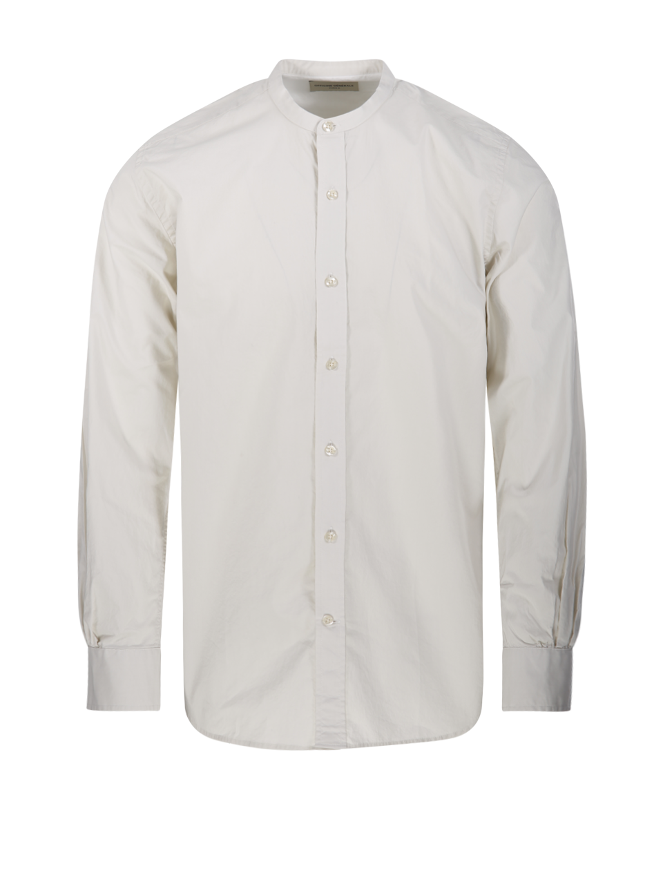 MEN OFFICINE GENERALE WHITE ORGANIC COTTON GASPARD SHIRT