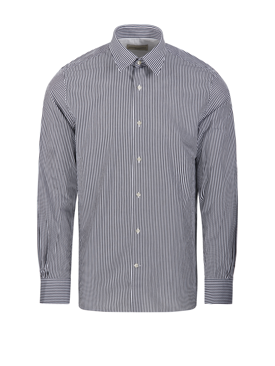 MEN OFFICINE GENERALE BLACK COTTON GIACOMO SHIRT