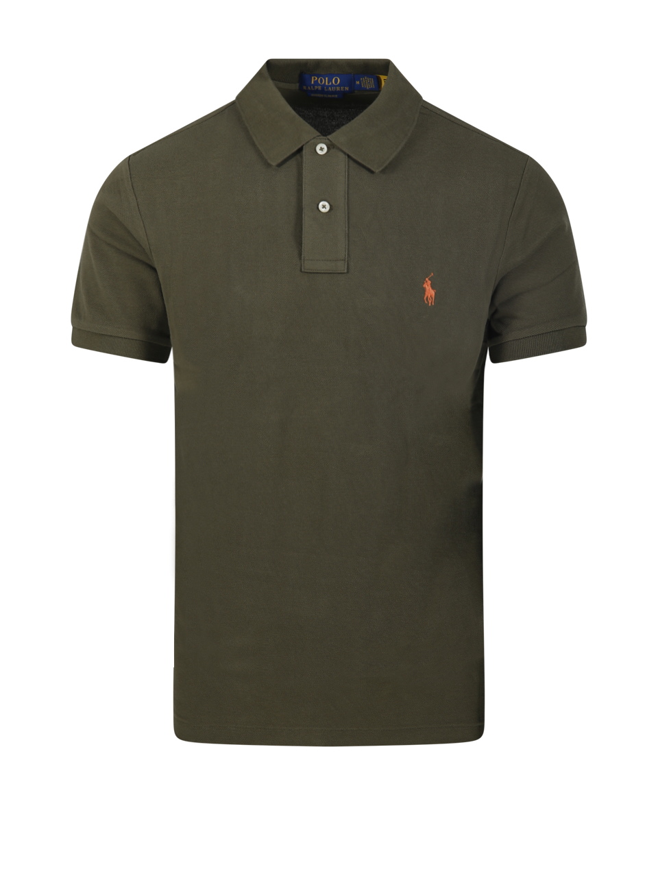 MEN RALPH LAUREN GREEN COTTON S/S POLO