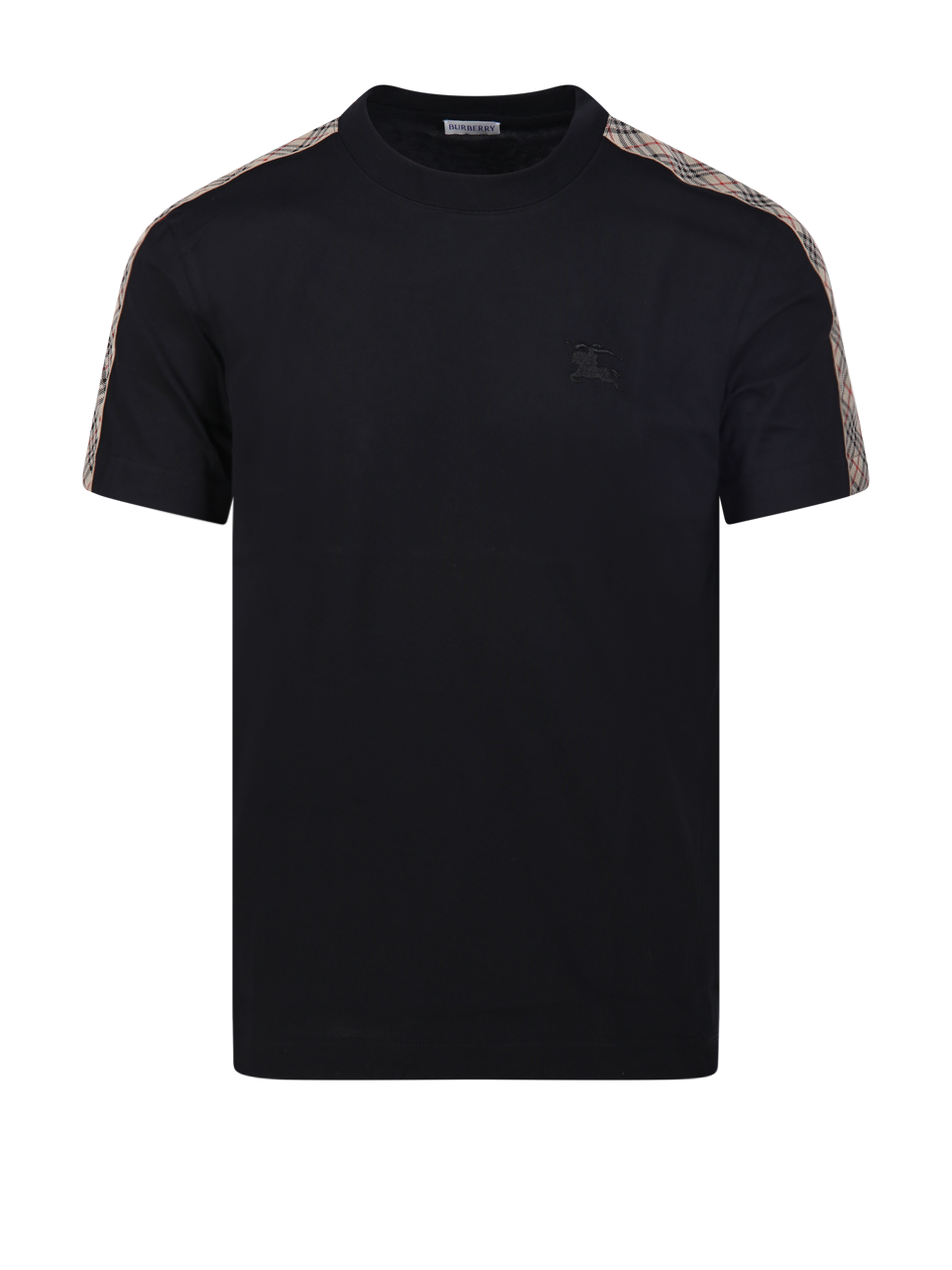 MEN BURBERRY BLACK COTTON SU25-MW-TAL-2.6.017 T-SHIRT