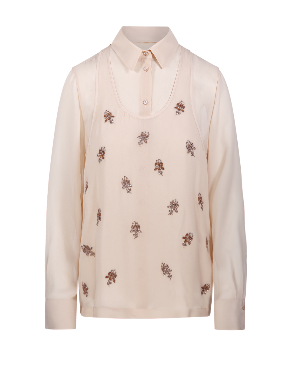 WOMAN FENDI PINK SILK SHIRT+TOP
