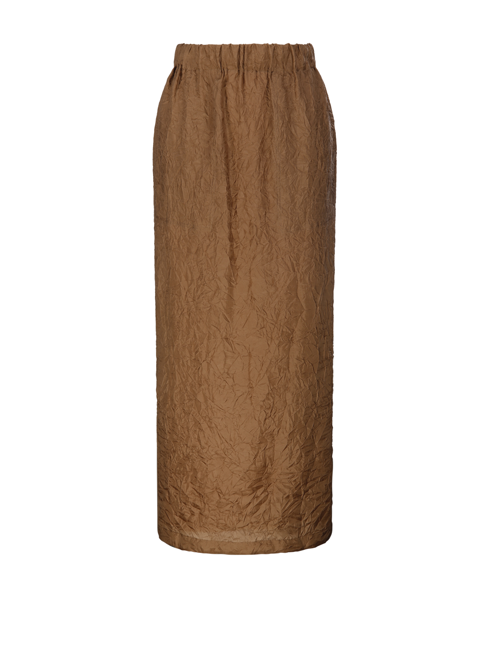 WOMAN MAXMARA BROWN SILK AEROSO1234 SKIRT