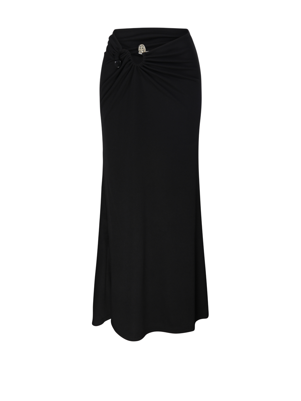 WOMAN CHRISTOPHER ESBER BLACK POLYESTER BUCKLE SUSPENSION SKIRT