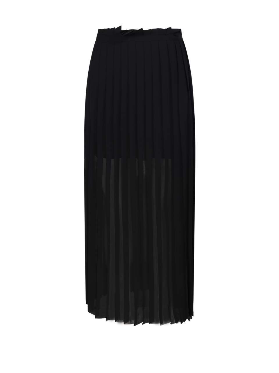 DONNA AMI GONNA PLISSETTATA IN POLIESTERE NERA 