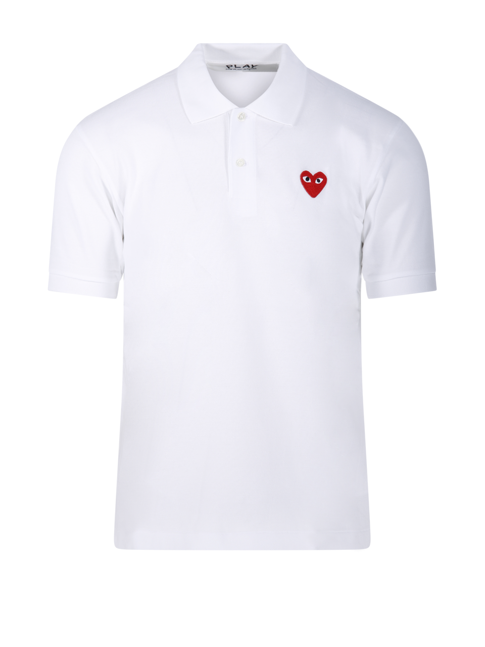 MEN COMME DE GARCONS PLAY WHITE COTTON RED HEART T-SHIRT 