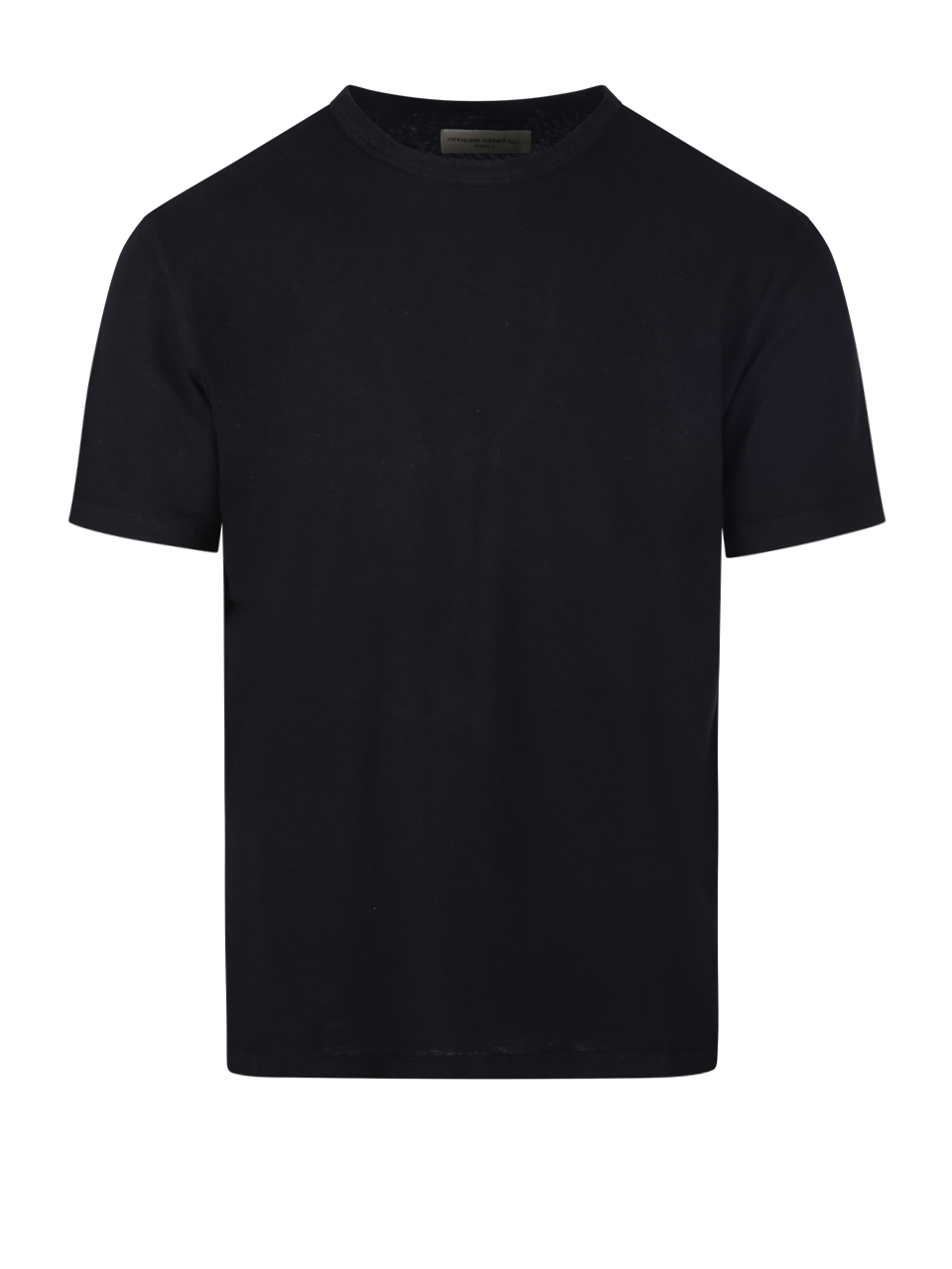 MEN OFFICINE GENERALE BLACK COTTON T-SHIRT