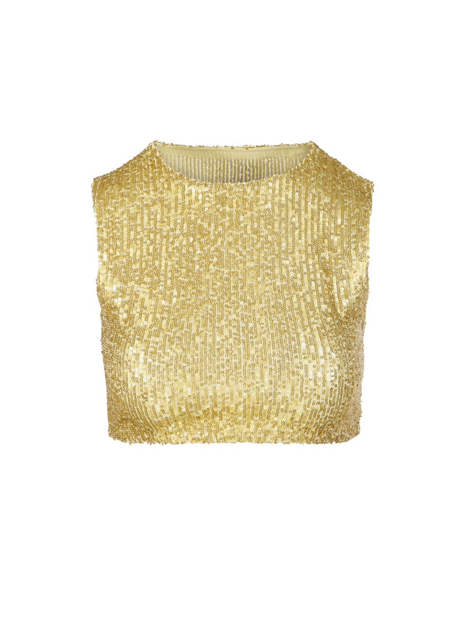 WOMAN NORMA KAMALI YELLOW POLYESTER SLEEVELESS SLIM FIT CROPPED TOP