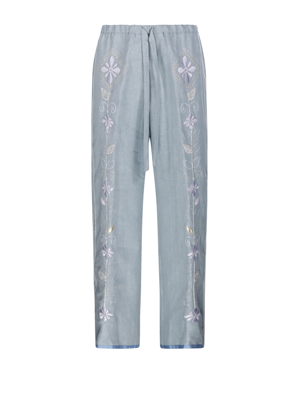 WOMAN MAXMARA WHITE COTTON PALIO PANTS