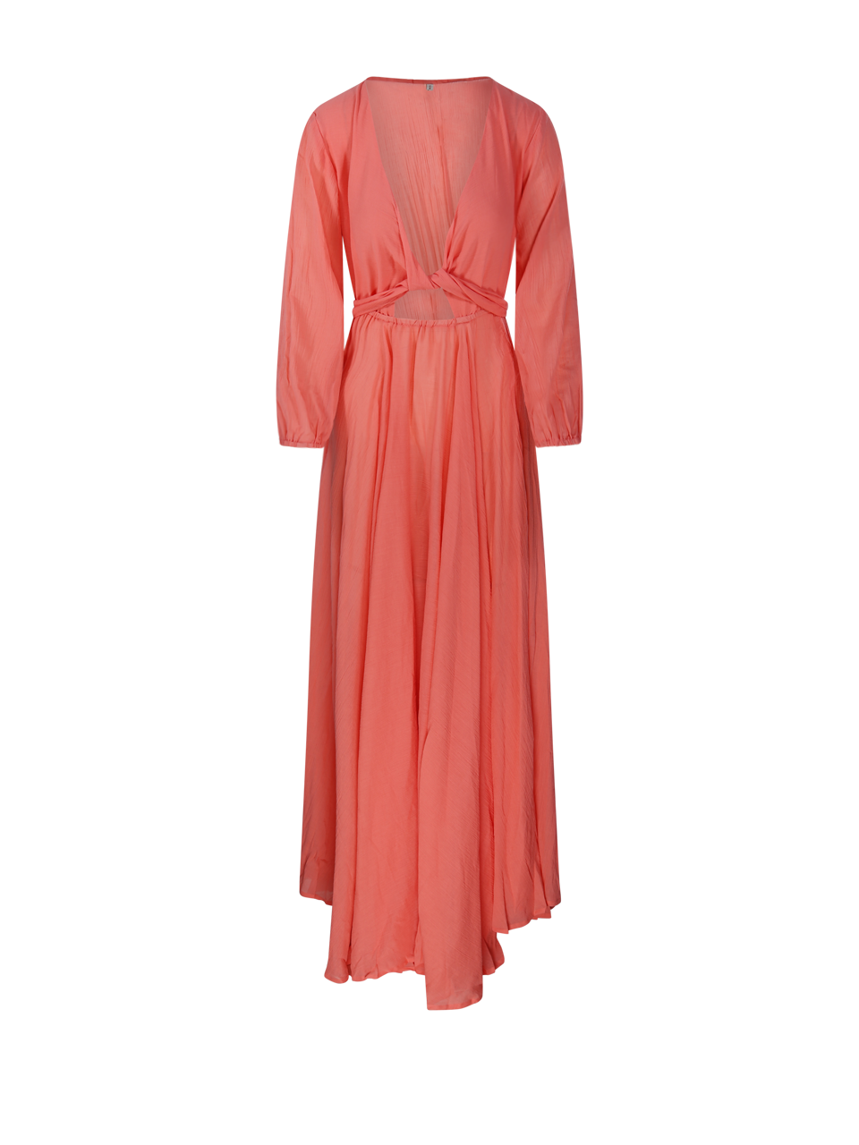 WOMAN LOS TRAPITOS AL SOL RED COTTON RONDA DRESS